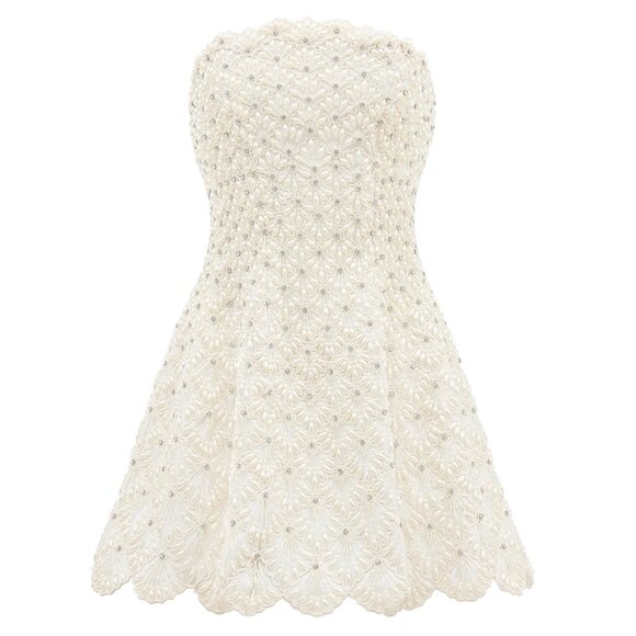 Clio Peppiatt Scallop Mini Dress NWT XS - Picture 1 of 2